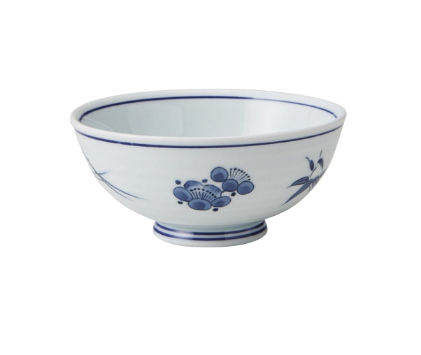 丸モ高木陶器 イングレ松竹梅飯碗 5A201-11 1個（ご注文単位1個）【直送品】