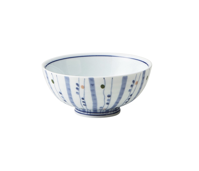 丸モ高木陶器 イングレ色点十草飯碗 5A201-14 1個（ご注文単位1個）【直送品】