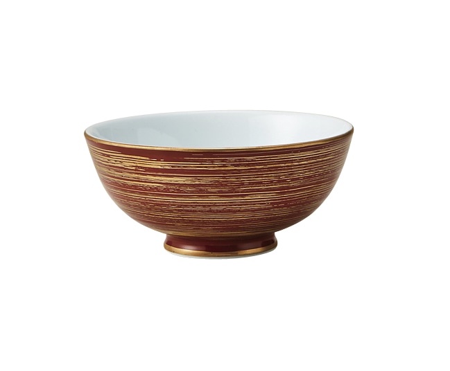 丸モ高木陶器 赤巻金渦飯碗 5A201-19 1個（ご注文単位1個）【直送品】