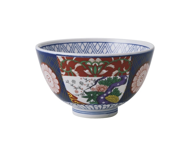 丸モ高木陶器 錦牡丹4.5丸丼 5A202-15 1個（ご注文単位1個）【直送品】