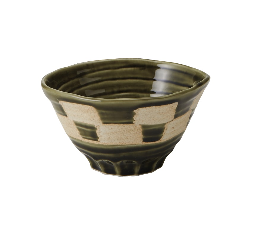 丸モ高木陶器 織部市松丼 5A202-16 1個（ご注文単位1個）【直送品】