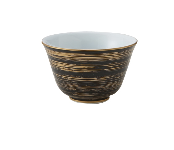 丸モ高木陶器 黒金刷毛煎茶 5A205-11 1個（ご注文単位1個）【直送品】