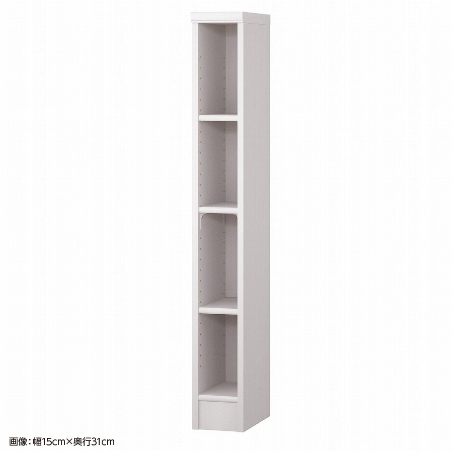 大洋 オーダーシェルフ ホワイトウッド NCオーダー1215 SR WW 幅150×奥行250×高さ1170(mm) 1台(ご注文単位1台)【直送品】