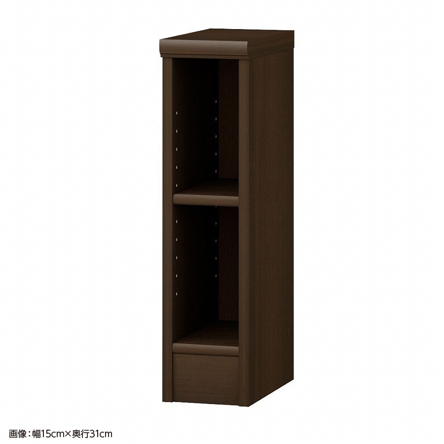 大洋 オーダーシェルフ ダークブラウン NCオーダー6015 SR DB 幅150×奥行250×高さ600(mm) 1台（ご注文単位1台）【直送品】