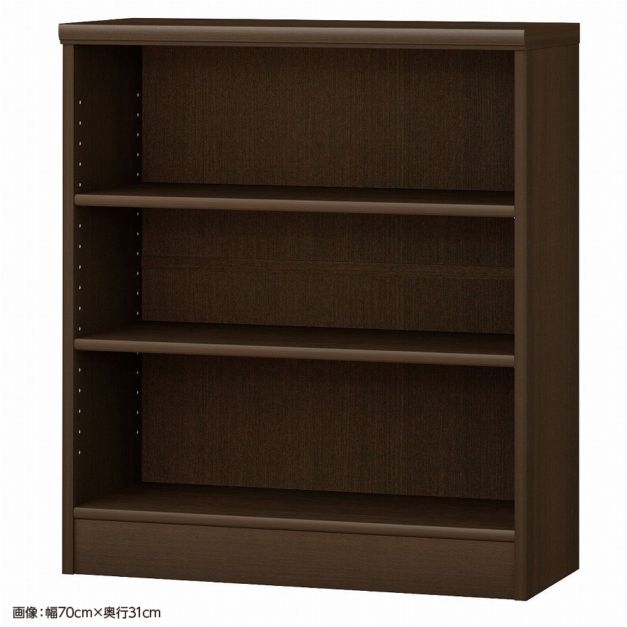 大洋 オーダーシェルフ ダークブラウン NCオーダー8070 SR DB 幅700×奥行250×高さ800(mm) 1台（ご注文単位1台）【直送品】