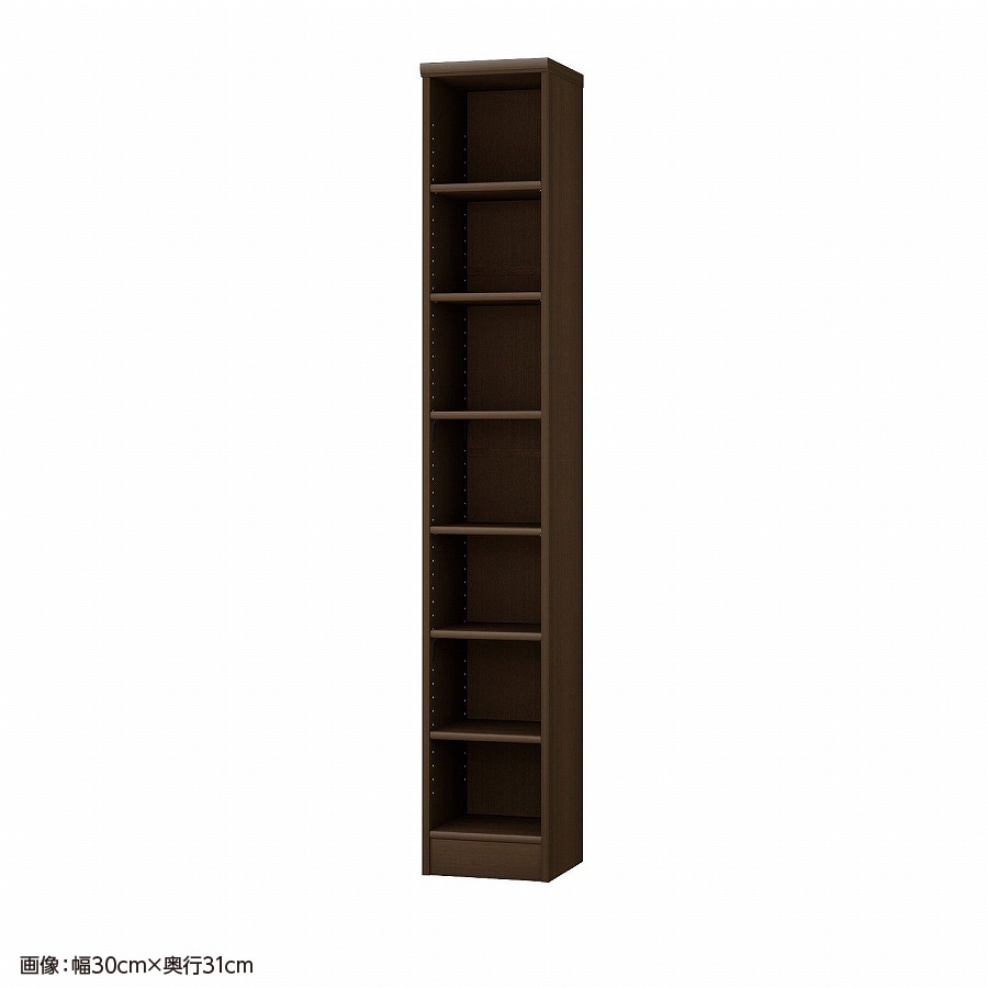 大洋 オーダーシェルフ ダークブラウン NCオーダー1835 SR DB 幅350×奥行250×高さ1780(mm) 1台（ご注文単位1台）【直送品】