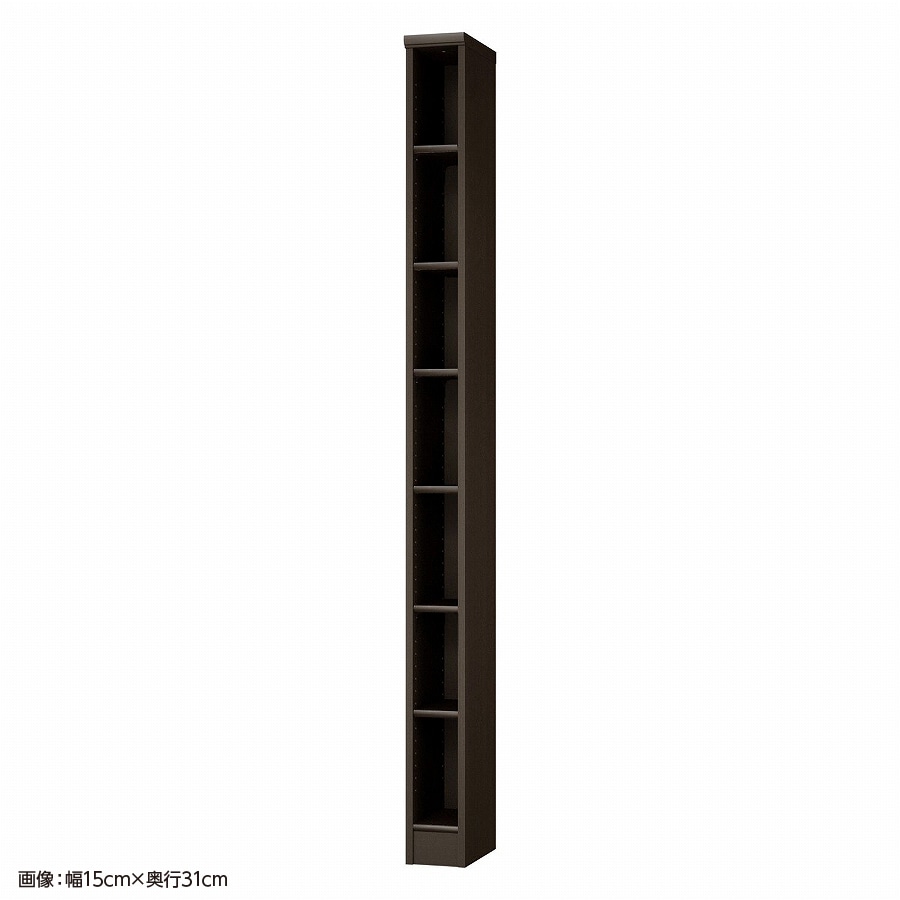 大洋 オーダーシェルフ ダークブラウン NCオーダー2020 SR DB 幅200×奥行250×高さ2000(mm) 1台（ご注文単位1台）【直送品】
