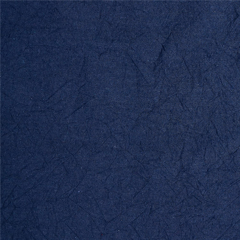 コスモテキスタイル シーチングハンドワッシャー 無地 シワ加工 ネイビー 巾約110cm×1m切売カット AD2678-266-1M 1枚(ご注文単位1枚)【直送品】