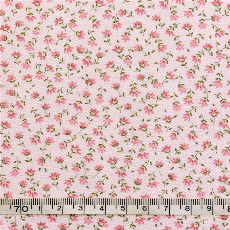 日本紐釦貿易 花柄プリント ブロード生地 巾112cm×7m切売カット ピンク系 B6100Z-3-24-7M 1枚（ご注文単位1枚）【直送品】