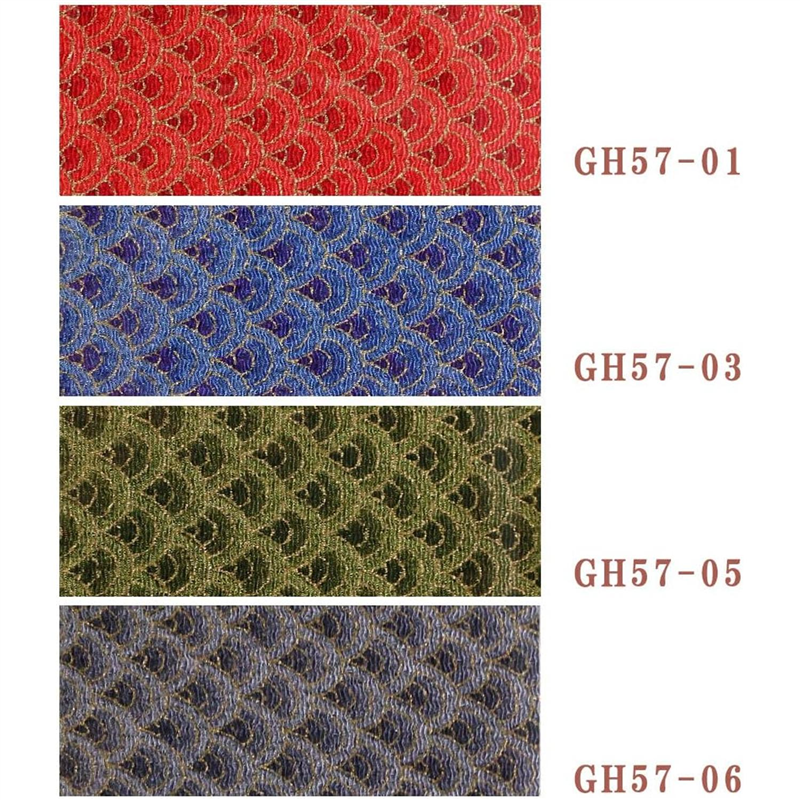 日本紐釦貿易 ちりめんカット 金彩 約23×33cm 青海波柄 草色 GH57-05 1枚(ご注文単位1枚)【直送品】