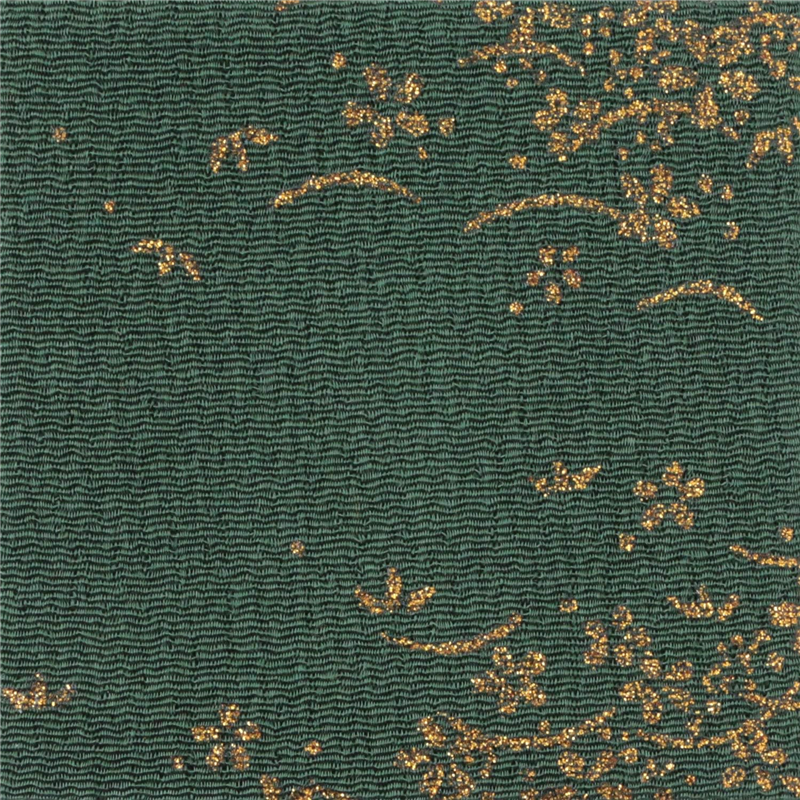 日本紐釦貿易 ちりめん 金彩 桜柄 黒 巾約70cm×5ｍ切売カット GN24-04-5M 1枚（ご注文単位1枚）【直送品】