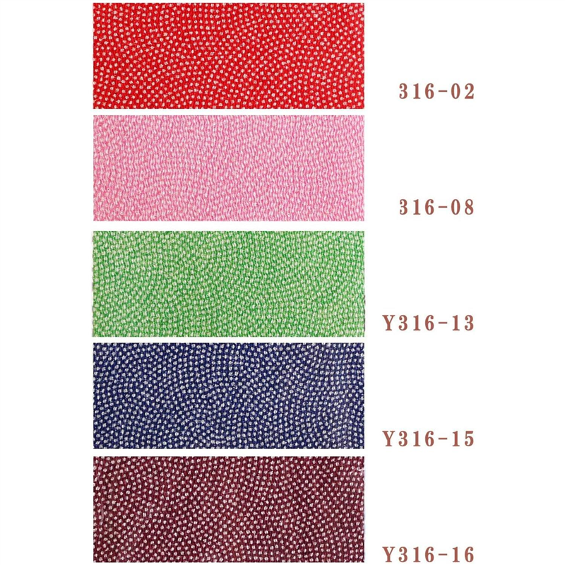 日本紐釦貿易 ちりめん 友禅 点描 青海波 緑 巾約70cm×1m切売カット 1枚(ご注文単位1枚)【直送品】