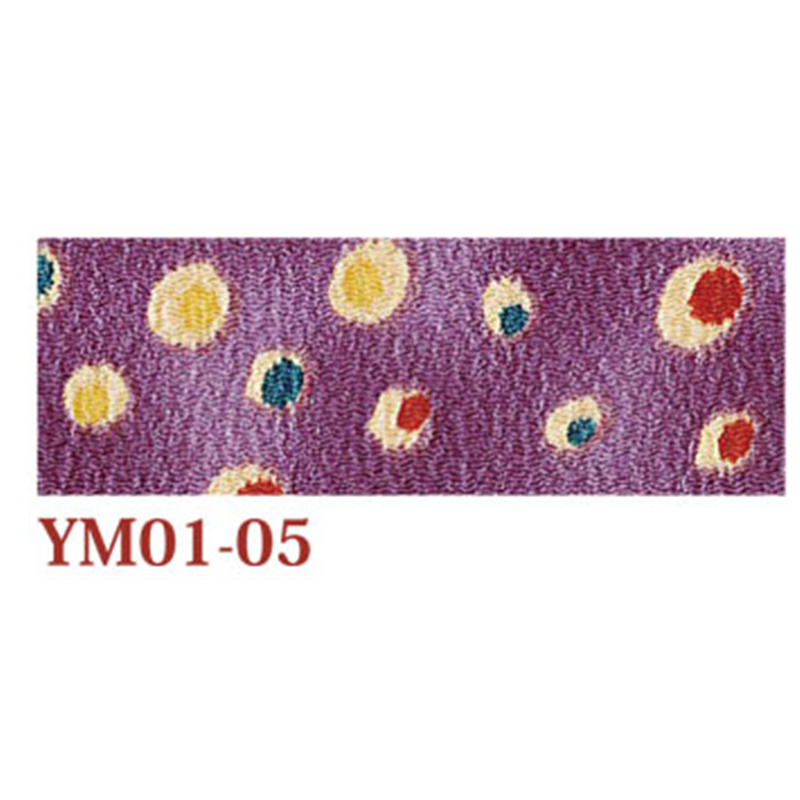 日本紐釦貿易 ちりめん 友禅 水玉 紫 巾約70cm×6ｍ切売カット 1枚（ご注文単位1枚）【直送品】