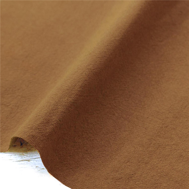 日本紐釦貿易 万葉木綿 無地 布 巾約110cm×3m切売カット D/金茶 NCM89390 1枚（ご注文単位1枚）【直送品】