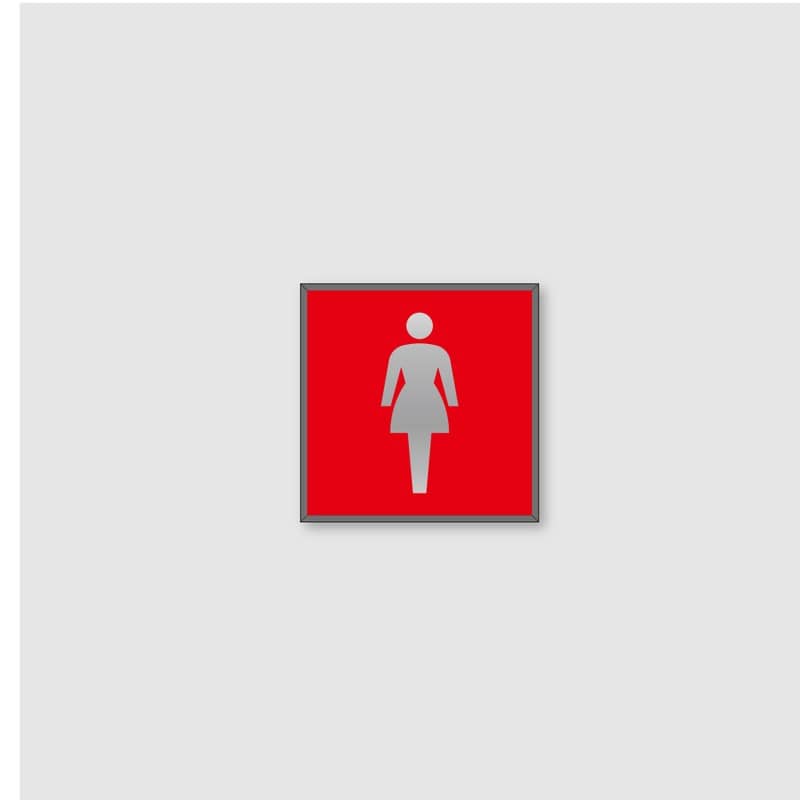 フジタ シンプルピクトサイン FS-6 18-105 女子トイレ 1個（ご注文単位1個）【直送品】