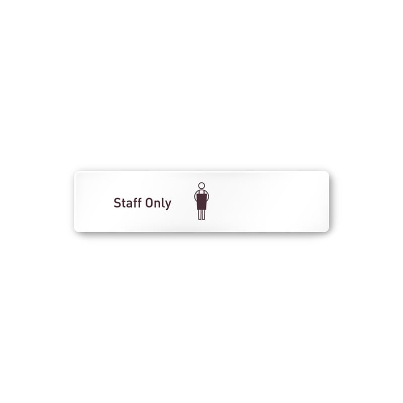 フジタ 飲食向Simple A-IM2-0210Staff 平付型アクリル 1個（ご注文単位1個）【直送品】