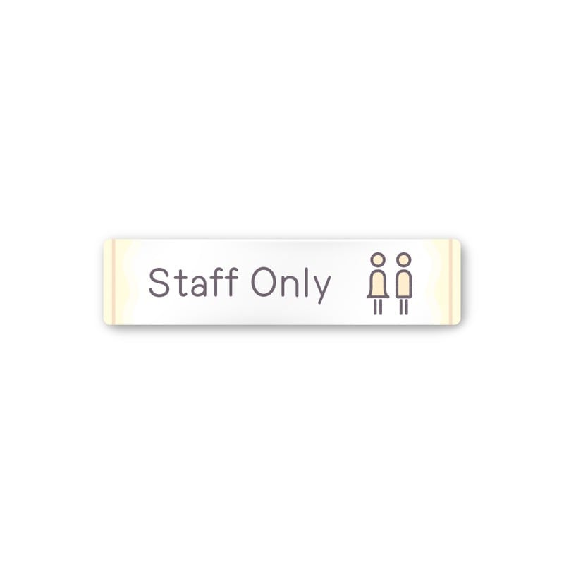 フジタ 飲食向Sweets A-IM3-0210Staff 平付型アクリル 1個（ご注文単位1個）【直送品】