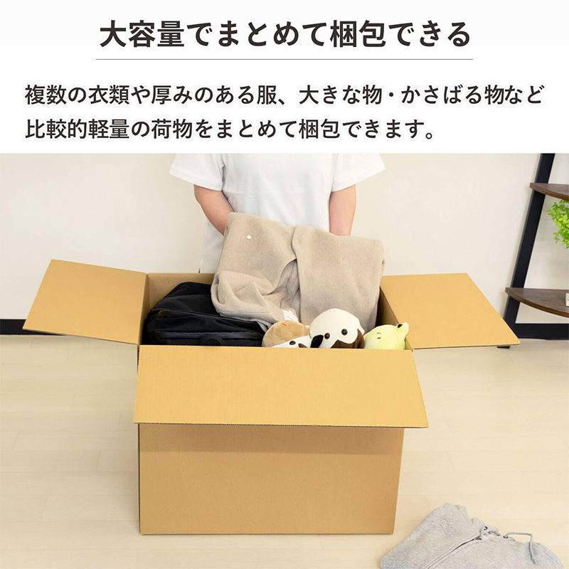 160サイズダンボール 5枚入 58×48×46cm 1セット(ご注文単位1セット)【直送品】