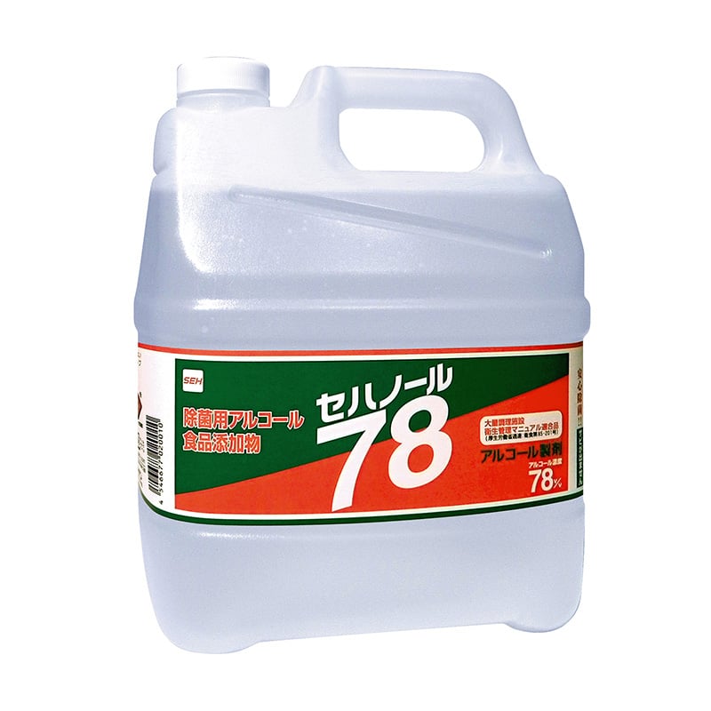 大黒工業 セハノール78(除菌用アルコール)詰替用 4L (ご注文単位1本)【直送品】