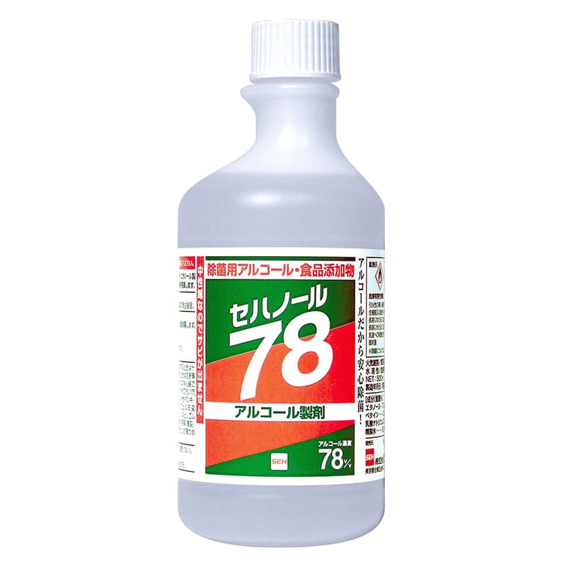 大黒工業 セハノール78(除菌アルコール)交換ボトル500 (ご注文単位1本)【直送品】