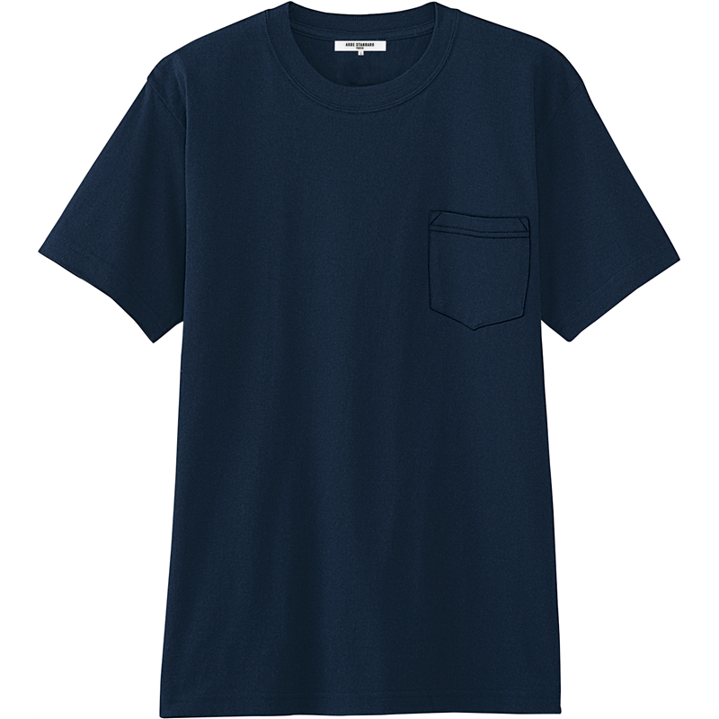 ティーエッチエス ポケットTシャツ AS8545 ネイビー LL 1枚/袋（ご注文単位1袋）【直送品】