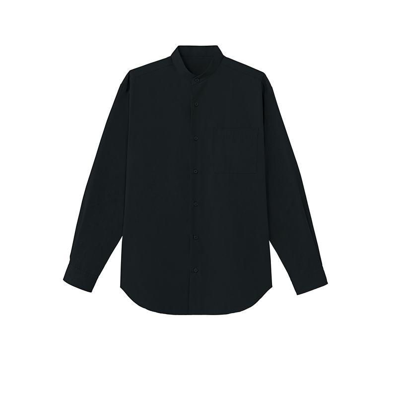 ティーエッチエス シャツ長袖 B SS207 ブラック M 1枚/袋（ご注文単位1袋）【直送品】