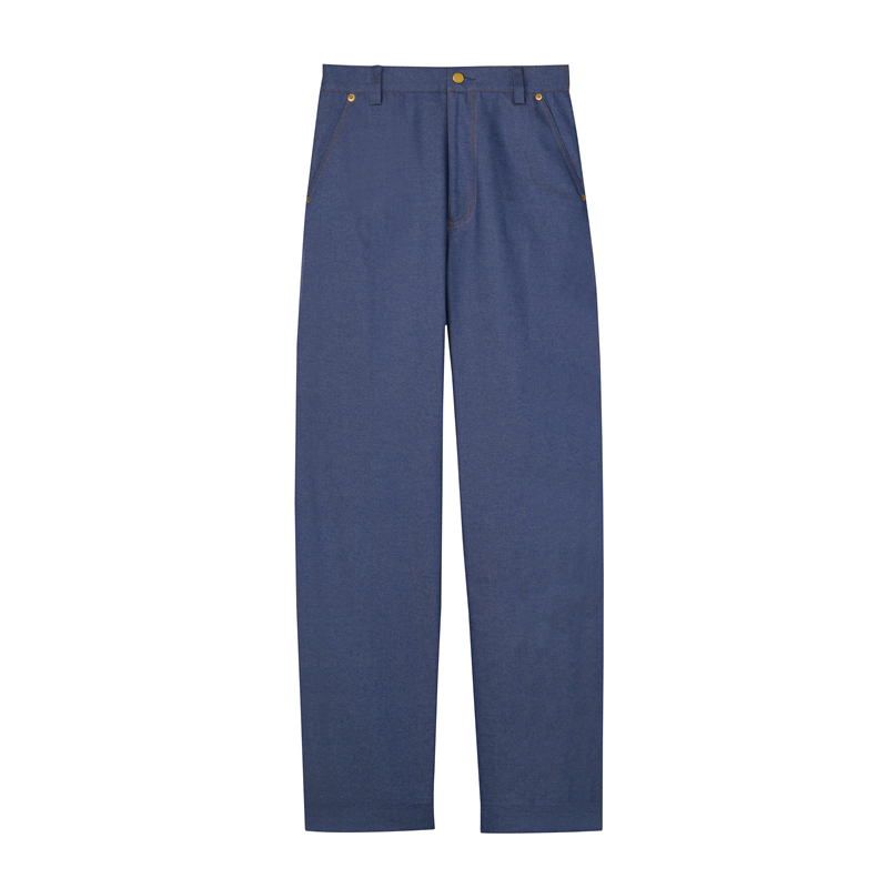 ティーエッチエス カラーデニムパンツ RW0007 ネイビー M 1枚/袋（ご注文単位1袋）【直送品】