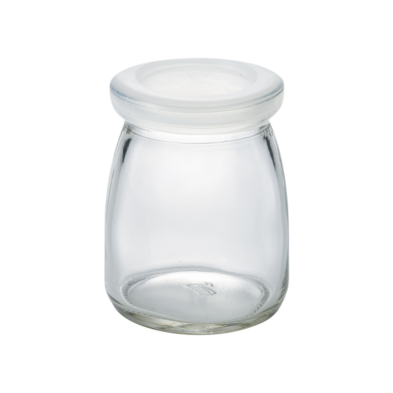 イナップ ガラスヨーグルト瓶 ふた付 120個/箱（ご注単位3箱）【直送品】