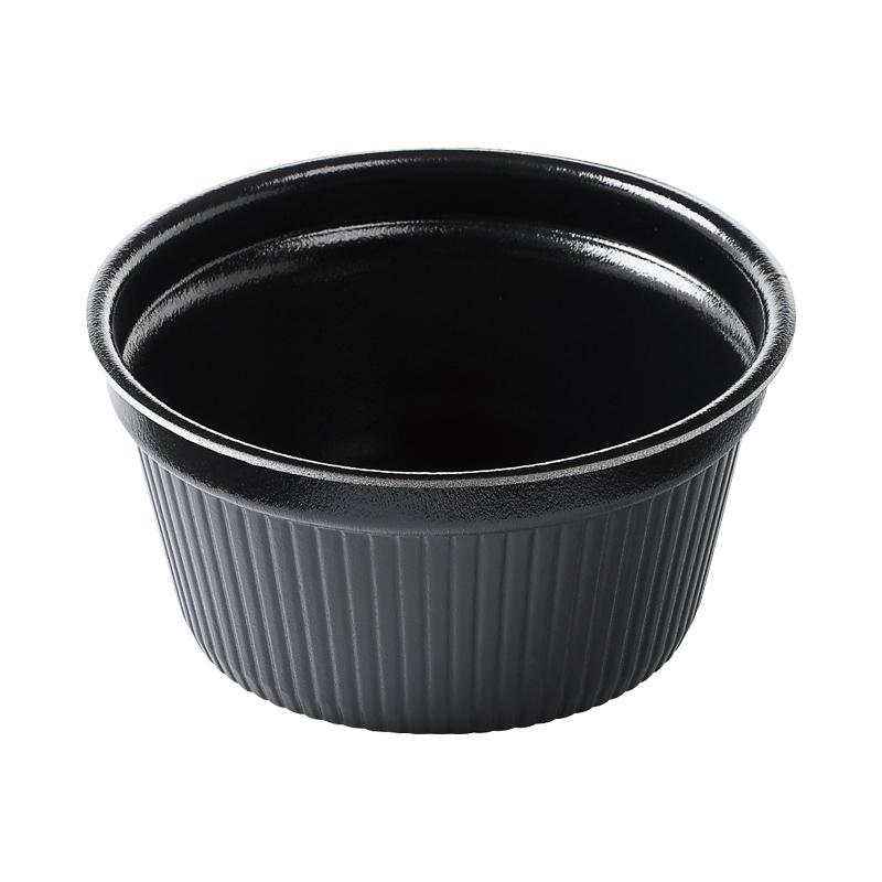 エフピコ 食品容器 MFPドリスカップ 本体 142-700 黒W 30枚/袋（ご注文単位1袋）【直送品】