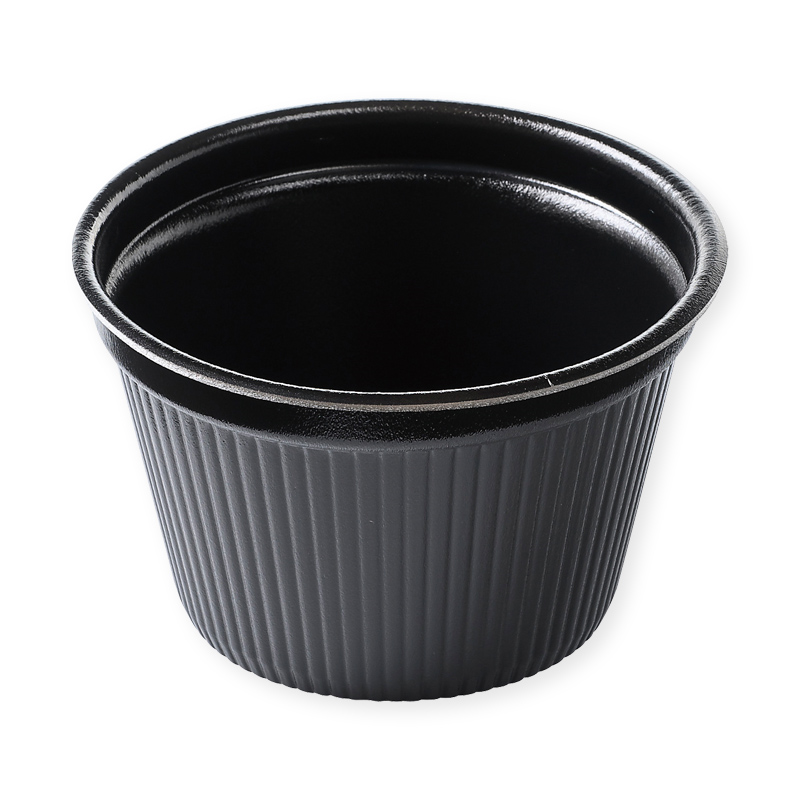 エフピコ 食品容器 MFPドリスカップ 本体 142-860 黒W 30枚/袋（ご注文単位1袋）【直送品】