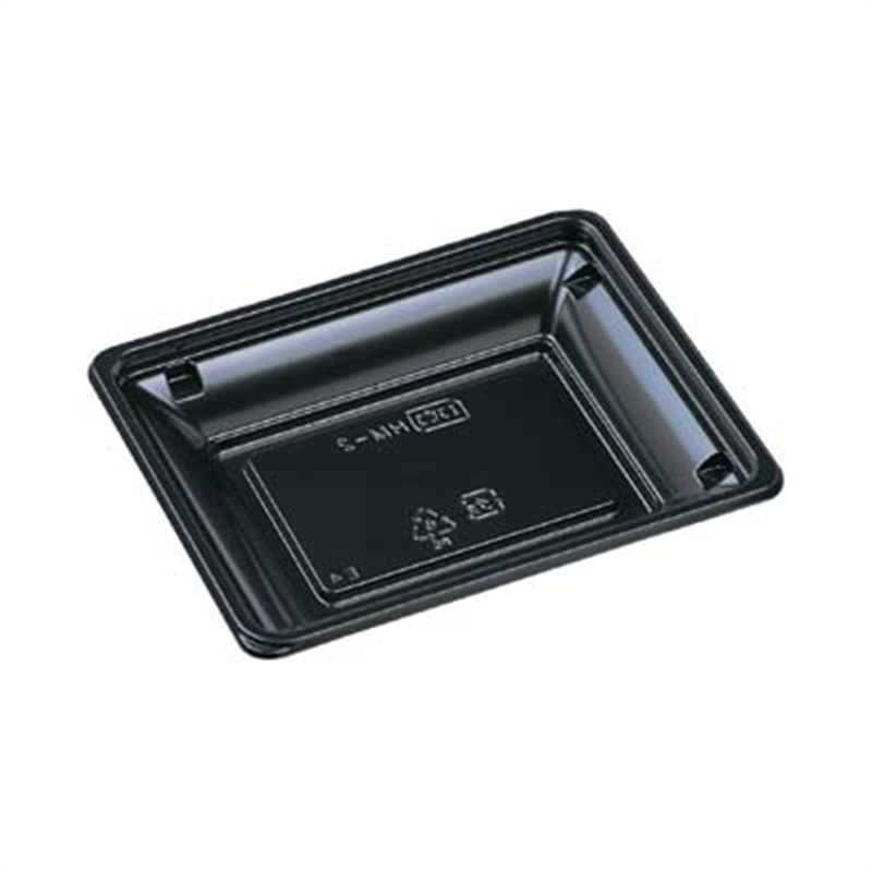 エフピコ 生春巻き容器 本体 HM-2（V） 黒 50枚/袋（ご注文単位1袋）【直送品】