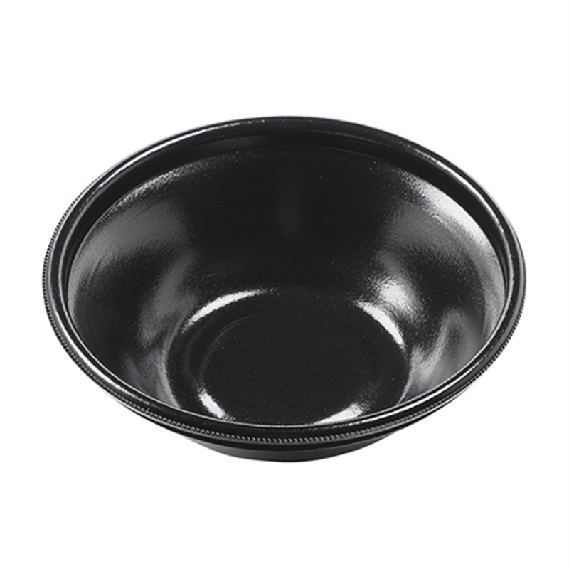 エフピコ 麺容器 MFP麺鉢-丸19（61） 本体 黒W 25枚/袋（ご注文単位1袋）【直送品】