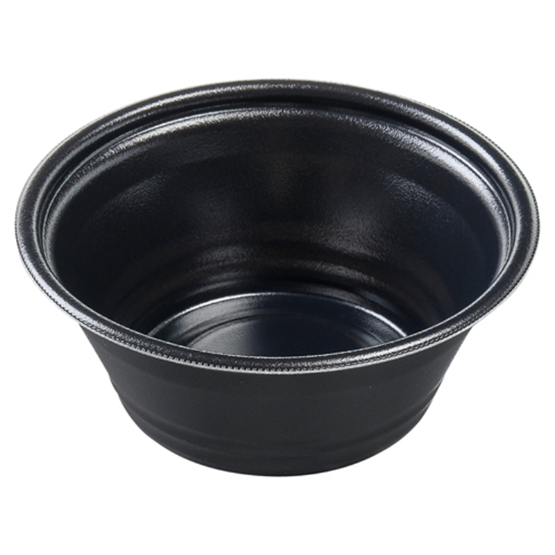 エフピコ 麺容器 MFPホット麺 本体 18小（73）絞 黒W 50枚/袋（ご注文単位1袋）【直送品】