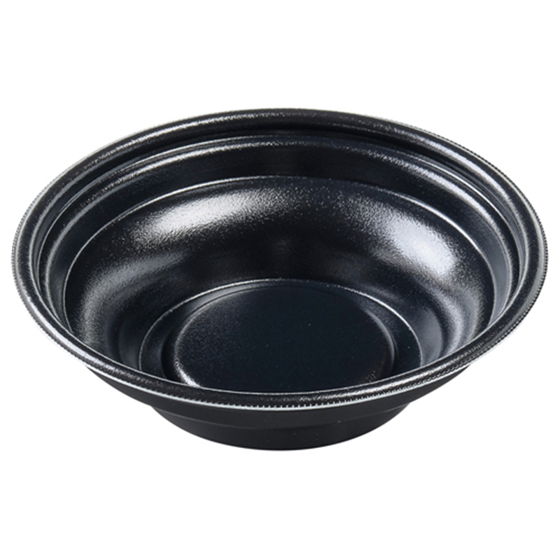 エフピコ 麺容器 MFPホット麺 本体 19(52)絞 黒W 50枚/袋(ご注文単位1袋)【直送品】