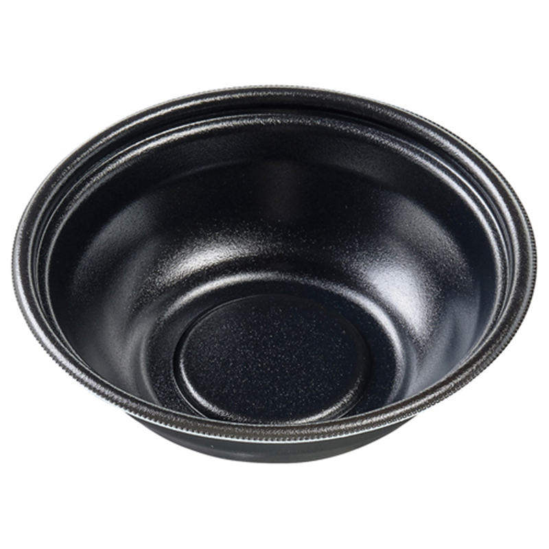 エフピコ 麺容器 MFPホット麺 本体 19（61）鉢 黒W 50枚/袋（ご注文単位1袋）【直送品】