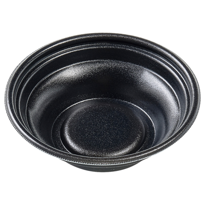 エフピコ 麺容器 MFPホット麺 本体 18小（52）絞 黒W 50枚/袋（ご注文単位1袋）【直送品】