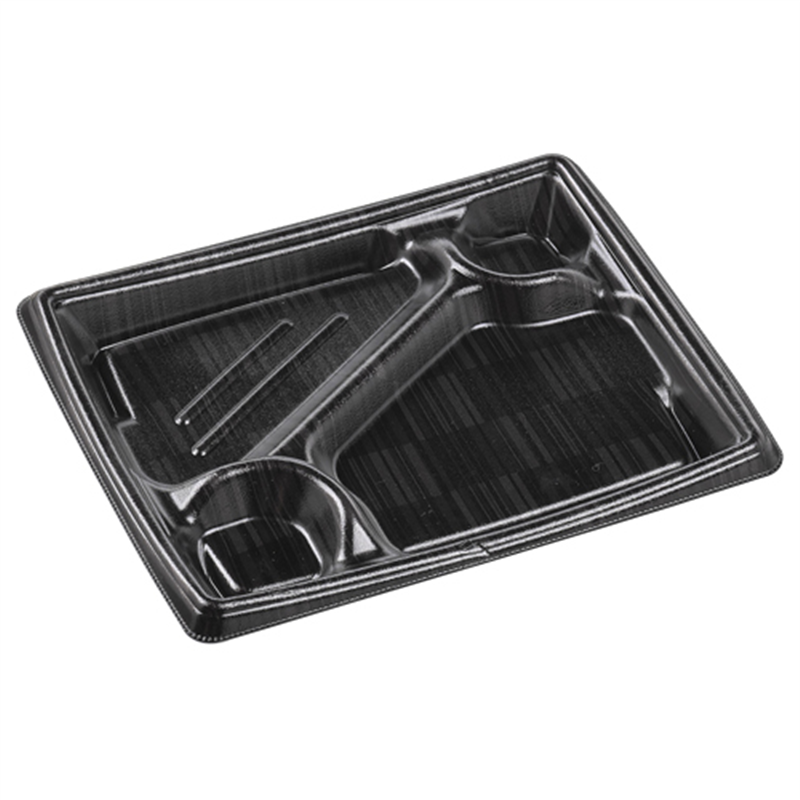 エフピコ 弁当容器 MFPかすが 本体 24-20-1 ロッド黒 50枚/袋(ご注文単位1袋)【直送品】