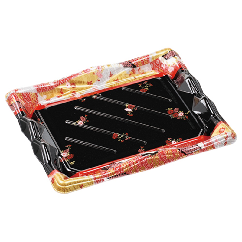 エフピコ 寿司容器 氷河 本体 3-4 花錦 50枚/袋（ご注文単位1袋）【直送品】