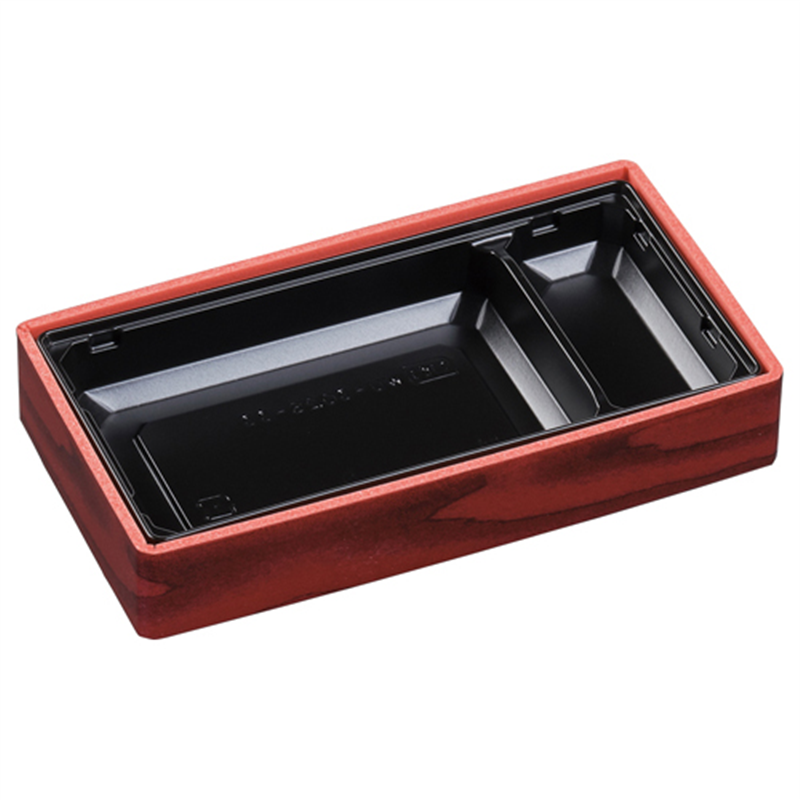 エフピコ 折箱弁当容器 本体 WU-302S-33 赤板目 20枚/袋(ご注文単位1袋)【直送品】