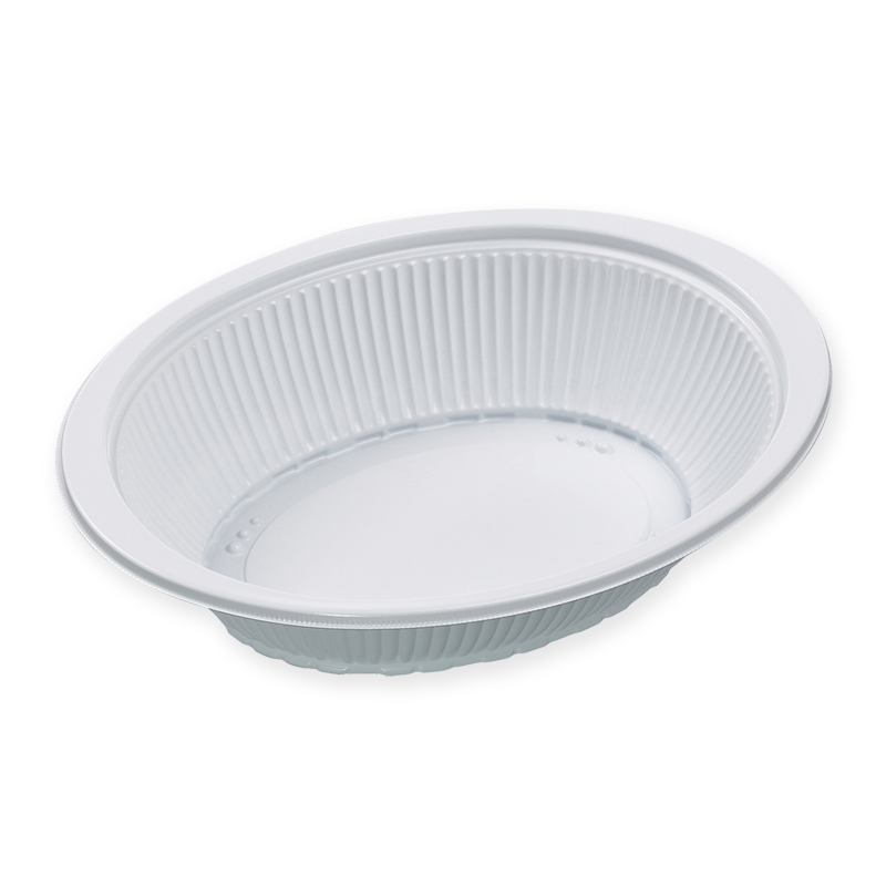 エフピコ 弁当容器 DLV楕円 本体 24-18(60)MSD 白 50枚/袋(ご注文単位1袋)【直送品】