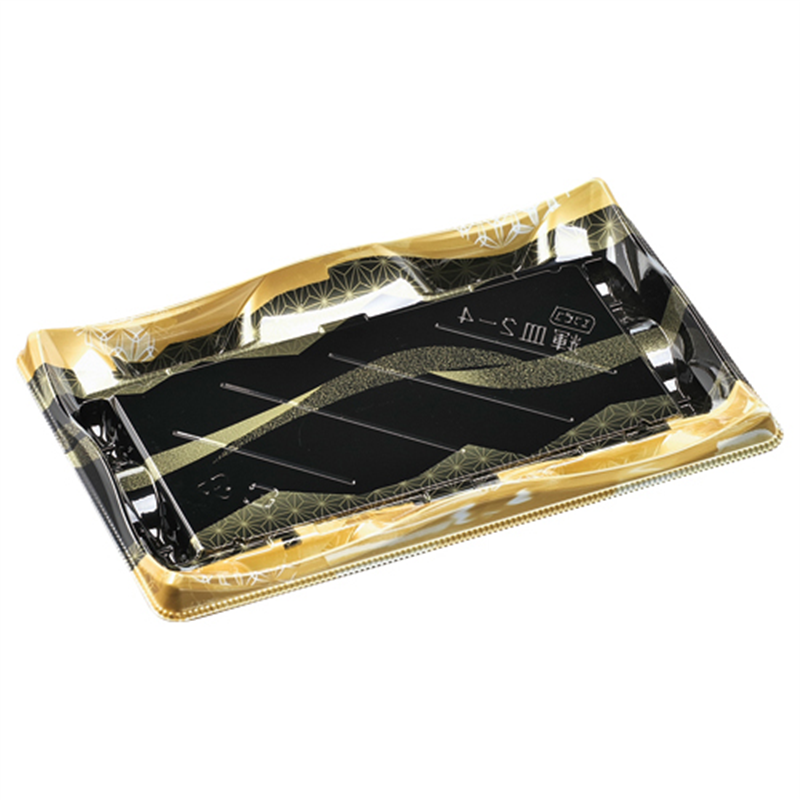エフピコ 寿司容器 輝皿 本体 2-4 山瀬金 50枚/袋（ご注文単位1袋）【直送品】