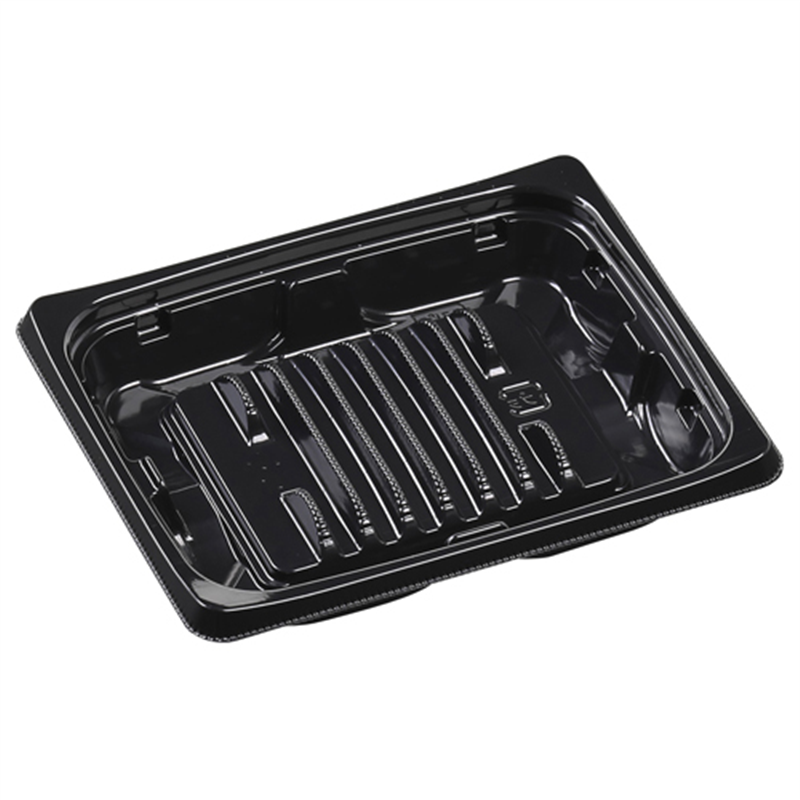 エフピコ 弁当容器 MSDプレイン 本体 13-11AG 黒 50枚/袋（ご注文単位1袋）【直送品】