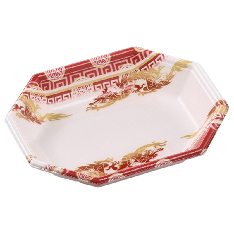 エフピコ 惣菜容器 MFP長八角 16-13(27) 神竜赤 50枚/袋(ご注文単位1袋)【直送品】