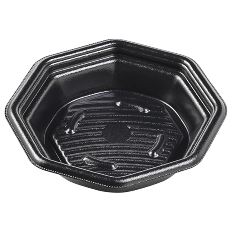 エフピコ 軽食容器 MFPグラブ八角 本体 18-18(40) 黒 50枚/袋(ご注文単位1袋)【直送品】