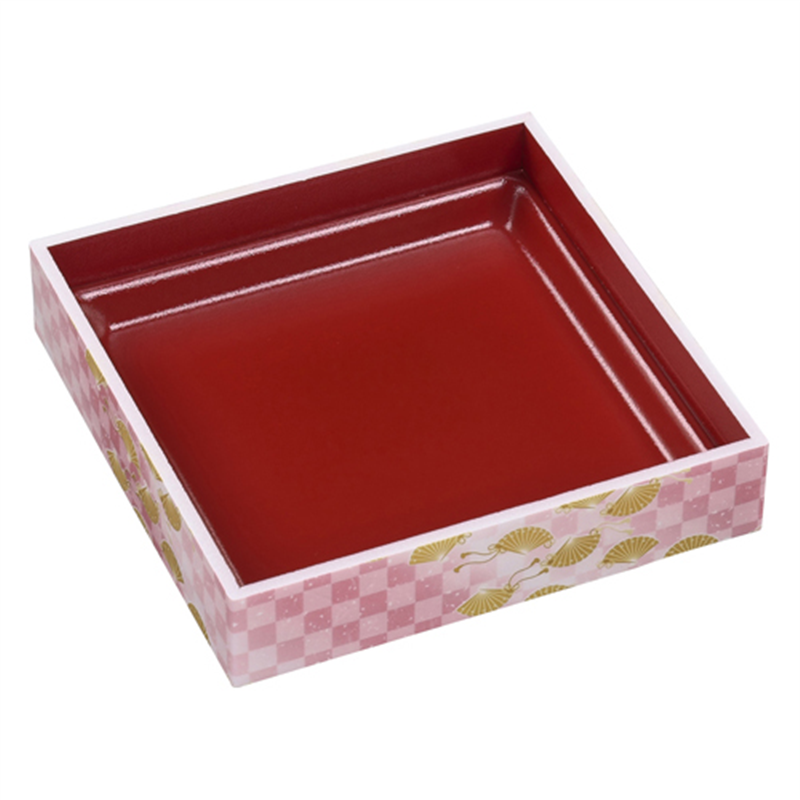 エフピコ 折箱 WPS-角 本体 194-194 V 市松春扇 15枚/袋(ご注文単位1袋)【直送品】
