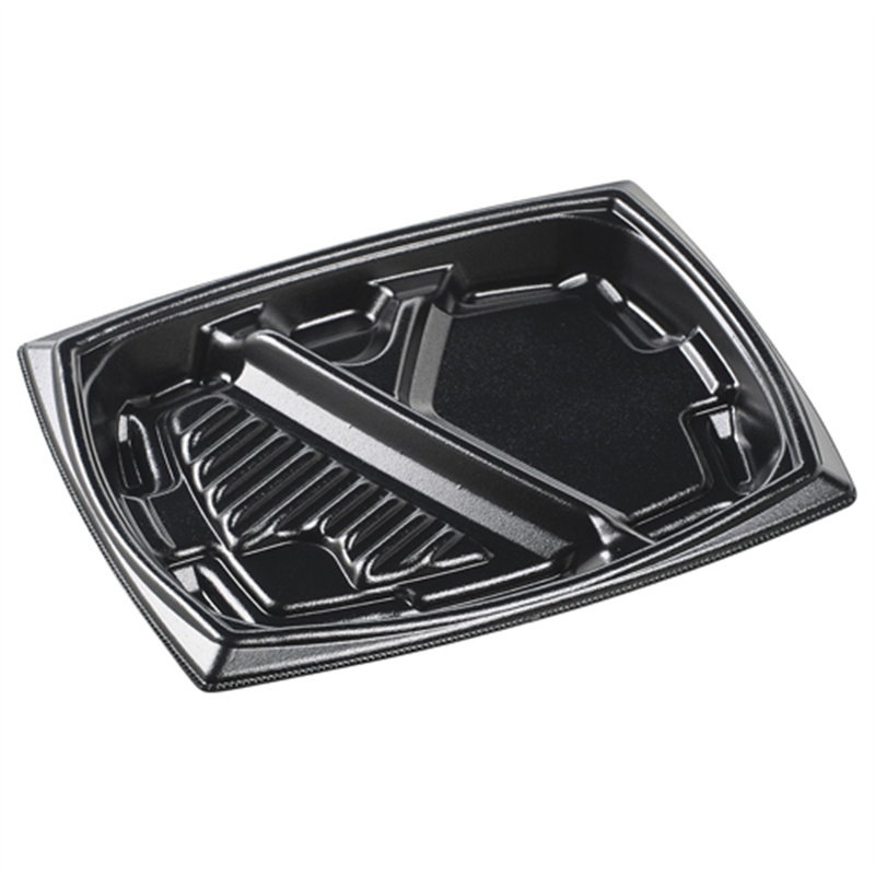 エフピコ 弁当容器 MFPエリッシュ 本体 24-20-2 黒 50枚/袋(ご注文単位1袋)【直送品】