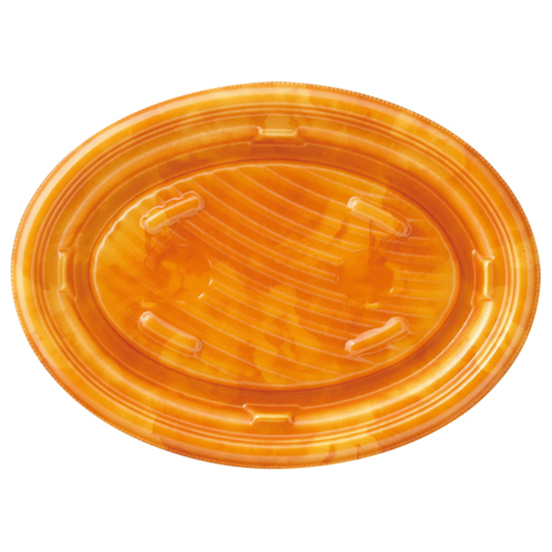 エフピコ 軽食容器 MFPグラブ楕円 本体 24-18 カフェOR 50枚/袋（ご注文単位1袋）【直送品】