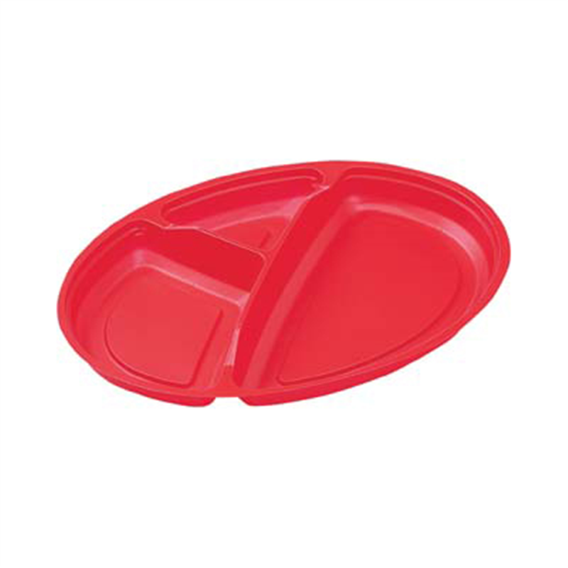 エフピコ 弁当容器 内装(中皿) SU-小判23-N1SD 赤 50枚/袋(ご注文単位1袋)【直送品】