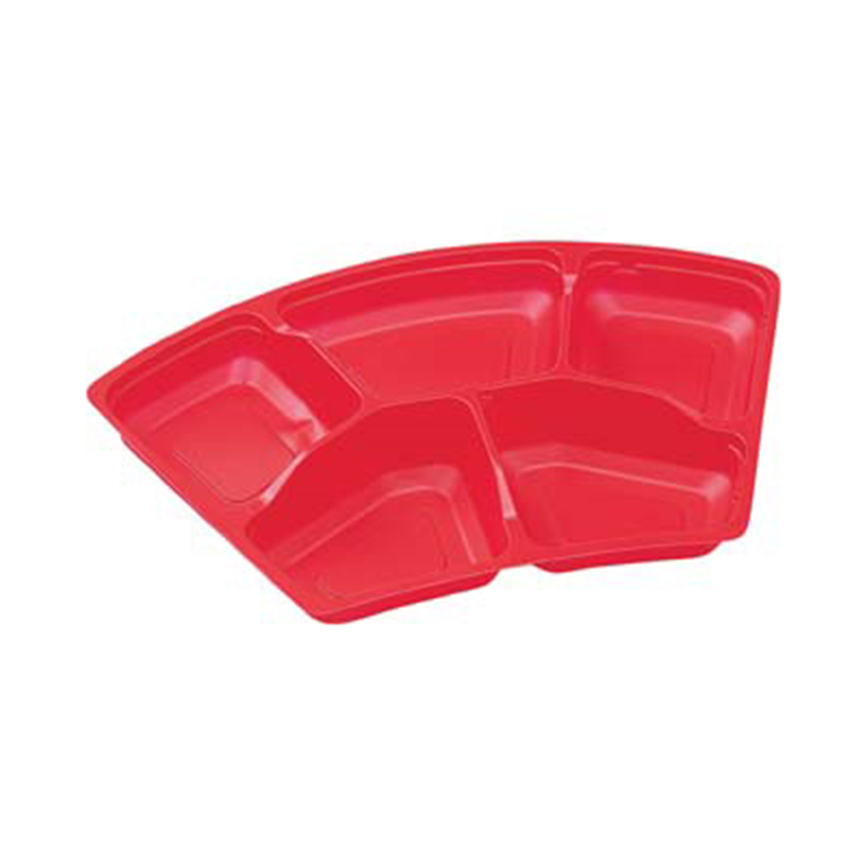 エフピコ 弁当容器 内装(中皿) SU-扇25-N1SD 赤 50枚/袋(ご注文単位1袋)【直送品】
