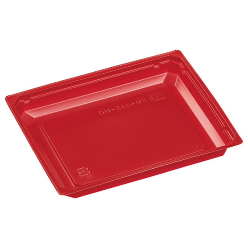 エフピコ 弁当容器 内装(中皿) SU-413-N0 赤 50枚/袋(ご注文単位1袋)【直送品】